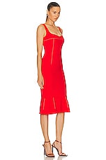 Marni Sleeveless Midi Dress in Lacquer, view 2, click to view large image.