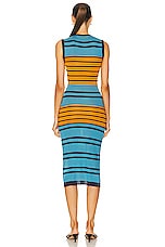 Marni Striped Dress in Multicolor, view 4, click to view large image.