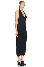 Marni Halter Long Dress in Black, view 3, click to view large image.