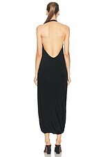 Marni Halter Long Dress in Black, view 4, click to view large image.