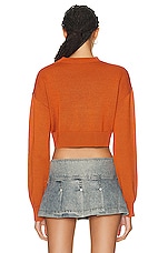 Marni Logo Sweater in Apricot, view 3, click to view large image.