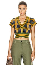 Marni V-neck Sweater in Lawngreen, view 1, click to view large image.