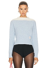 Marni Long Sleeve Sweater in Illusion Blue, view 1, click to view large image.