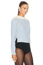 Marni Long Sleeve Sweater in Illusion Blue, view 2, click to view large image.