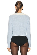 Marni Long Sleeve Sweater in Illusion Blue, view 4, click to view large image.