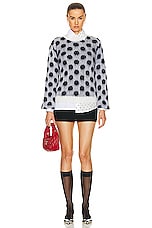 Marni Long Sleeve Sweater in Lily White, view 4, click to view large image.