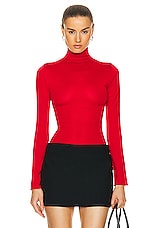 Marni Long Sleeve Turtleneck Top in Tulip, view 1, click to view large image.