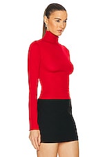 Marni Long Sleeve Turtleneck Top in Tulip, view 2, click to view large image.