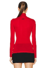Marni Long Sleeve Turtleneck Top in Tulip, view 3, click to view large image.