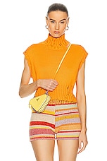 Marni Turtleneck Sweater in Light Orange, view 1, click to view large image.