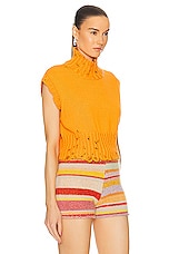 Marni Turtleneck Sweater in Light Orange, view 2, click to view large image.