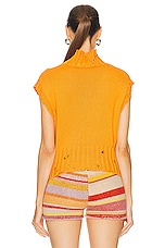 Marni Turtleneck Sweater in Light Orange, view 3, click to view large image.