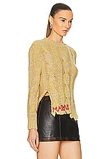 Marni Round Neck Sweater in Mly56 Ufc068, view 2, click to view large image.