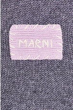 Marni Short Sleeve Polo Sweater in Graphite, view 6, click to view large image.