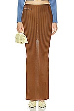 Marni Maxi Skirt in Cigar, view 1, click to view large image.