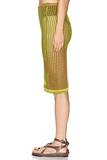 Marni x Paloma Elsesser Knit Midi Skirt in Raisin, view 3, click to view large image.