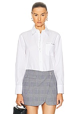 Marni Cotton Poplin Shirt in Lilly White, view 1, click to view large image.