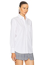 Marni Cotton Poplin Shirt in Lilly White, view 2, click to view large image.