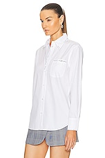 Marni Cotton Poplin Shirt in Lilly White, view 3, click to view large image.