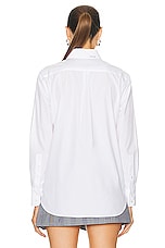 Marni Cotton Poplin Shirt in Lilly White, view 4, click to view large image.