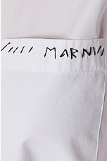Marni Cotton Poplin Shirt in Lilly White, view 6, click to view large image.