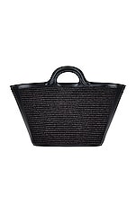 Marni Tropicalia Small Bag in Black, view 3, click to view large image.