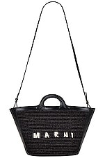 Marni Tropicalia Small Bag in Black, view 6, click to view large image.