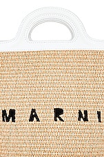 Marni Tropicalia Small Bag in Sand Storm & Lily White, view 8, click to view large image.