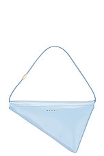 Marni Prisma Triangle Bag in Smoke Blue, view 3, click to view large image.