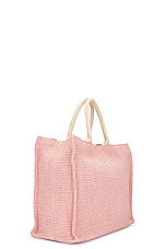 Marni Large Basket Bag in Light Pink, view 5, click to view large image.