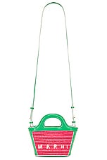 Marni Micro Tropicalia Bag in Dry Rose & Cypress, view 1, click to view large image.