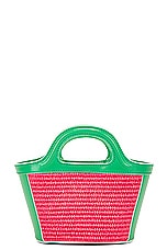 Marni Micro Tropicalia Bag in Dry Rose & Cypress, view 4, click to view large image.