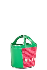 Marni Micro Tropicalia Bag in Dry Rose & Cypress, view 5, click to view large image.