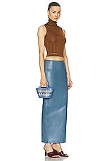Marni Tropicalia Micro Bag in Blue, Brown, & Opal, view 2, click to view large image.