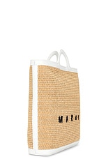 Marni Tropicalia Crossbody Bag in Sand Storm & Lily White, view 4, click to view large image.