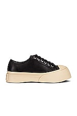 Marni Pablo Lace Up Sneakers in Black, view 1, click to view large image.