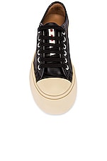 Marni Pablo Lace Up Sneakers in Black, view 4, click to view large image.