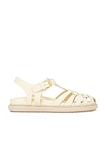 Marni Strap Sandal in Silk White, view 1, click to view large image.