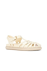 Marni Strap Sandal in Silk White, view 2, click to view large image.