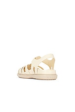 Marni Strap Sandal in Silk White, view 3, click to view large image.