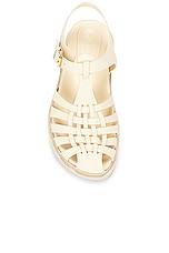 Marni Strap Sandal in Silk White, view 4, click to view large image.