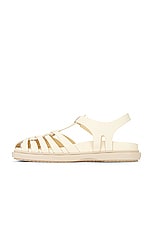 Marni Strap Sandal in Silk White, view 5, click to view large image.