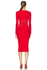 Max Mara Comica Dress in Red, view 3, click to view large image.