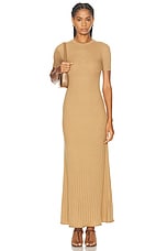 Max Mara Europa Dress in Camel, view 4, click to view large image.