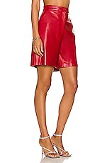 Max Mara Lacuna Short in Red, view 2, click to view large image.