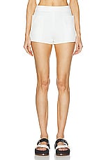 Max Mara Riad Shorts in White, view 1, click to view large image.