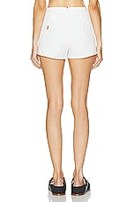 Max Mara Riad Shorts in White, view 3, click to view large image.