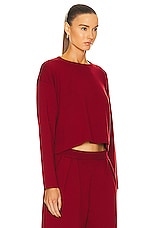 Max Mara Angelo Sweater in Dark Red, view 2, click to view large image.