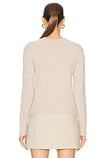 Max Mara Berlina Sweater in Beige Melange, view 3, click to view large image.