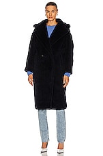 Max Mara Tedgirl Coat in Ultramarine, view 2, click to view large image.